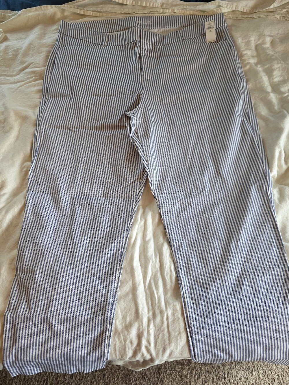 NEW Old Navy Blue Striped Pixie Pants Size 20 Tall